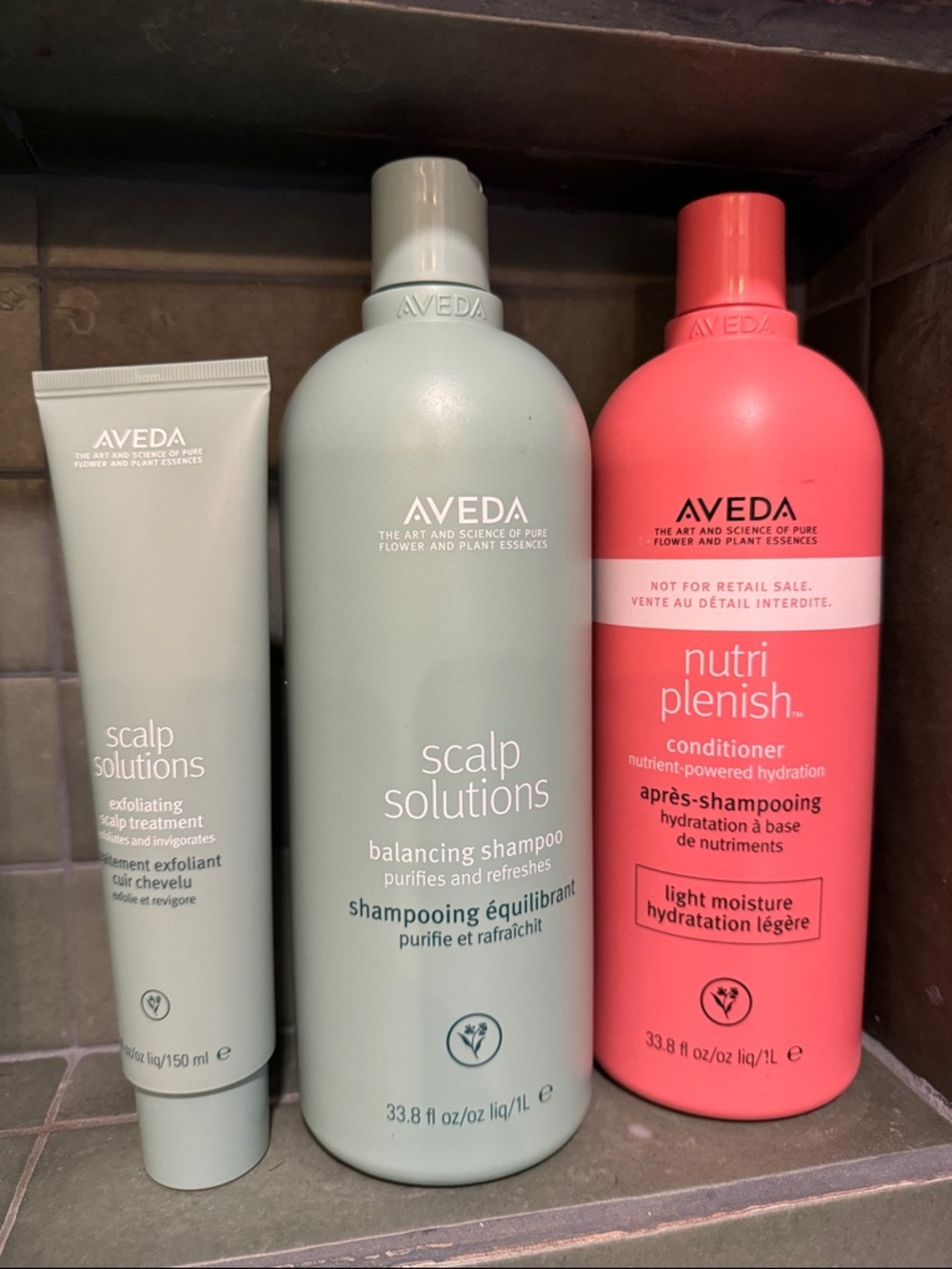 Aveda Scalp Solutions Shampoo Nutri Plenish Conditioner & Scalp Treatment Bundle